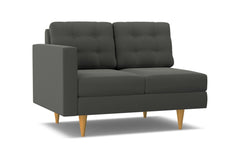 Logan Left Arm Loveseat :: Leg Finish: Natural / Configuration: LAF - Chaise on the Left