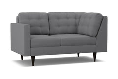 Logan Left Arm Corner Loveseat :: Leg Finish: Espresso / Configuration: LAF - Chaise on the Left