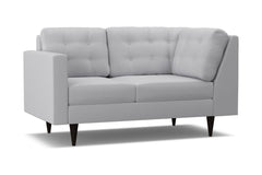 Logan Left Arm Corner Loveseat :: Leg Finish: Espresso / Configuration: LAF - Chaise on the Left