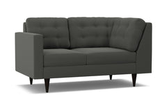 Logan Left Arm Corner Loveseat :: Leg Finish: Espresso / Configuration: LAF - Chaise on the Left