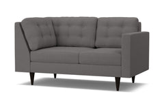 Logan Right Arm Corner Loveseat :: Leg Finish: Espresso / Configuration: RAF - Chaise on the Right