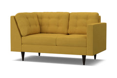 Logan Right Arm Corner Loveseat :: Leg Finish: Espresso / Configuration: RAF - Chaise on the Right