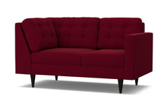 Logan Right Arm Corner Loveseat :: Leg Finish: Espresso / Configuration: RAF - Chaise on the Right