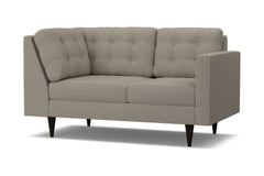 Logan Right Arm Corner Loveseat :: Leg Finish: Espresso / Configuration: RAF - Chaise on the Right