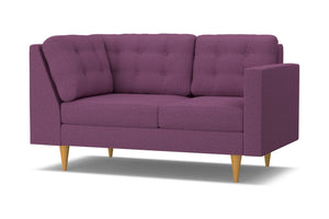 Logan Right Arm Corner Loveseat :: Leg Finish: Natural / Configuration: RAF - Chaise on the Right