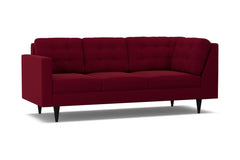 Logan Left Arm Corner Sofa :: Leg Finish: Espresso / Configuration: LAF - Chaise on the Left