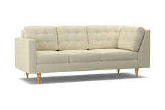 Logan Left Arm Corner Sofa :: Leg Finish: Natural / Configuration: LAF - Chaise on the Left