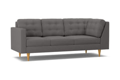 Logan Left Arm Corner Sofa :: Leg Finish: Natural / Configuration: LAF - Chaise on the Left