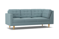 Logan Left Arm Corner Sofa :: Leg Finish: Natural / Configuration: LAF - Chaise on the Left