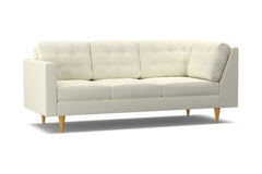 Logan Left Arm Corner Sofa :: Leg Finish: Natural / Configuration: LAF - Chaise on the Left