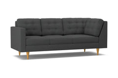 Logan Left Arm Corner Sofa :: Leg Finish: Natural / Configuration: LAF - Chaise on the Left