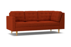 Logan Left Arm Corner Sofa :: Leg Finish: Natural / Configuration: LAF - Chaise on the Left