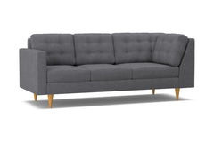 Logan Left Arm Corner Sofa :: Leg Finish: Natural / Configuration: LAF - Chaise on the Left