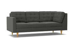 Logan Left Arm Corner Sofa :: Leg Finish: Natural / Configuration: LAF - Chaise on the Left