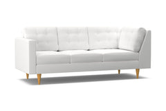 Logan Left Arm Corner Sofa :: Leg Finish: Natural / Configuration: LAF - Chaise on the Left