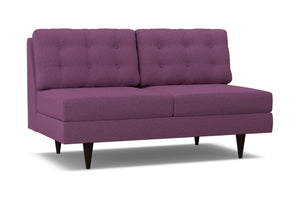 Logan Armless Apartment Size Sofa :: Leg Finish: Espresso