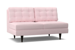 Logan Armless Apartment Size Sofa :: Leg Finish: Espresso