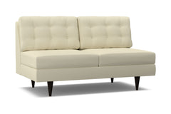 Logan Armless Apartment Size Sofa :: Leg Finish: Espresso