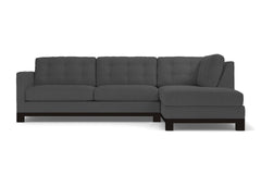 Logan Drive 2pc Sleeper Sectional Sofa :: Leg Finish: Espresso / Configuration: RAF - Chaise on the Right / Sleeper Option: Memory Foam Mattress