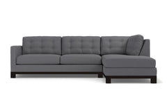 Logan Drive 2pc Sleeper Sectional Sofa :: Leg Finish: Espresso / Configuration: RAF - Chaise on the Right / Sleeper Option: Memory Foam Mattress