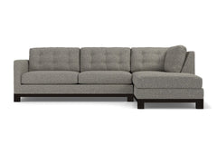 Logan Drive 2pc Sleeper Sectional Sofa :: Leg Finish: Espresso / Configuration: RAF - Chaise on the Right / Sleeper Option: Memory Foam Mattress