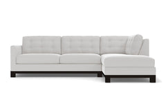 Logan Drive 2pc Sleeper Sectional Sofa :: Leg Finish: Espresso / Configuration: RAF - Chaise on the Right / Sleeper Option: Memory Foam Mattress