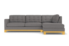 Logan Drive 2pc Sleeper Sectional Sofa :: Leg Finish: Natural / Configuration: RAF - Chaise on the Right / Sleeper Option: Memory Foam Mattress