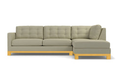 Logan Drive 2pc Sleeper Sectional Sofa :: Leg Finish: Natural / Configuration: RAF - Chaise on the Right / Sleeper Option: Memory Foam Mattress