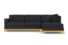 Logan Drive 2pc Sleeper Sectional Sofa :: Leg Finish: Natural / Configuration: RAF - Chaise on the Right / Sleeper Option: Memory Foam Mattress