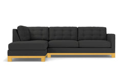 Logan Drive 2pc Sleeper Sectional Sofa :: Leg Finish: Natural / Configuration: LAF - Chaise on the Left / Sleeper Option: Deluxe Innerspring Mattress