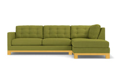 Logan Drive 2pc Sleeper Sectional Sofa :: Leg Finish: Natural / Configuration: RAF - Chaise on the Right / Sleeper Option: Memory Foam Mattress