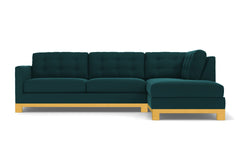 Logan Drive 2pc Sleeper Sectional Sofa :: Leg Finish: Natural / Configuration: RAF - Chaise on the Right / Sleeper Option: Memory Foam Mattress