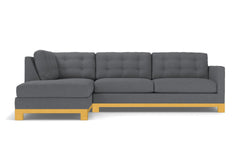 Logan Drive 2pc Sleeper Sectional Sofa :: Leg Finish: Natural / Configuration: LAF - Chaise on the Left / Sleeper Option: Deluxe Innerspring Mattress