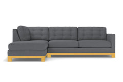 Logan Drive 2pc Sleeper Sectional Sofa :: Leg Finish: Natural / Configuration: LAF - Chaise on the Left / Sleeper Option: Memory Foam Mattress
