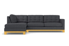 Logan Drive 2pc Sleeper Sectional Sofa :: Leg Finish: Natural / Configuration: LAF - Chaise on the Left / Sleeper Option: Memory Foam Mattress