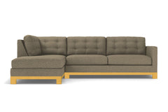 Logan Drive 2pc Sleeper Sectional Sofa :: Leg Finish: Natural / Configuration: LAF - Chaise on the Left / Sleeper Option: Deluxe Innerspring Mattress