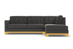 Logan Drive 2pc Sleeper Sectional Sofa :: Leg Finish: Natural / Configuration: RAF - Chaise on the Right / Sleeper Option: Deluxe Innerspring Mattress