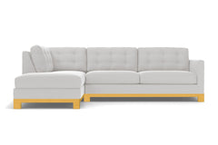 Logan Drive 2pc Sleeper Sectional Sofa :: Leg Finish: Natural / Configuration: LAF - Chaise on the Left / Sleeper Option: Memory Foam Mattress