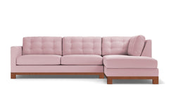 Logan Drive 2pc Sectional Sofa :: Leg Finish: Pecan / Configuration: RAF - Chaise on the Right