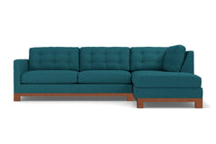 Logan Drive 2pc Sectional Sofa :: Leg Finish: Pecan / Configuration: RAF - Chaise on the Right