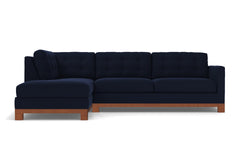 Logan Drive 2pc Sectional Sofa :: Leg Finish: Pecan / Configuration: LAF - Chaise on the Left