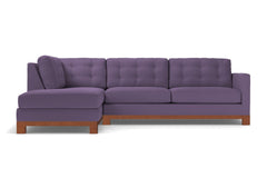 Logan Drive 2pc Sectional Sofa :: Leg Finish: Pecan / Configuration: LAF - Chaise on the Left