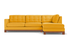 Logan Drive 2pc Sectional Sofa :: Leg Finish: Pecan / Configuration: RAF - Chaise on the Right