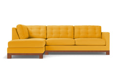 Logan Drive 2pc Sectional Sofa :: Leg Finish: Pecan / Configuration: LAF - Chaise on the Left