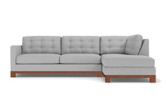 Logan Drive 2pc Sectional Sofa :: Leg Finish: Pecan / Configuration: RAF - Chaise on the Right