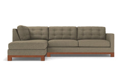 Logan Drive 2pc Sleeper Sectional Sofa :: Leg Finish: Pecan / Configuration: LAF - Chaise on the Left / Sleeper Option: Memory Foam Mattress