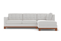 Logan Drive 2pc Sectional Sofa :: Leg Finish: Pecan / Configuration: RAF - Chaise on the Right