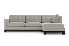 Logan Drive 2pc Sleeper Sectional Sofa :: Leg Finish: Espresso / Configuration: RAF - Chaise on the Right / Sleeper Option: Memory Foam Mattress