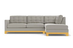 Logan Drive 2pc Sleeper Sectional Sofa :: Leg Finish: Natural / Configuration: RAF - Chaise on the Right / Sleeper Option: Deluxe Innerspring Mattress