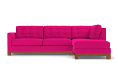 Logan Drive 2pc Sectional Sofa :: Leg Finish: Pecan / Configuration: RAF - Chaise on the Right